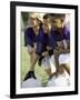 Group of Children in a Field-null-Framed Photographic Print