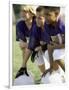 Group of Children in a Field-null-Framed Photographic Print