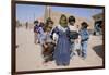 Group of Children in the Town of M'Hamid, Draa Valley, Morocco, North Africa, Africa-Jenny Pate-Framed Photographic Print