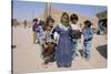 Group of Children in the Town of M'Hamid, Draa Valley, Morocco, North Africa, Africa-Jenny Pate-Stretched Canvas