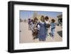 Group of Children in the Town of M'Hamid, Draa Valley, Morocco, North Africa, Africa-Jenny Pate-Framed Premium Photographic Print