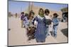 Group of Children in the Town of M'Hamid, Draa Valley, Morocco, North Africa, Africa-Jenny Pate-Mounted Premium Photographic Print