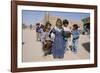 Group of Children in the Town of M'Hamid, Draa Valley, Morocco, North Africa, Africa-Jenny Pate-Framed Photographic Print