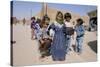 Group of Children in the Town of M'Hamid, Draa Valley, Morocco, North Africa, Africa-Jenny Pate-Stretched Canvas