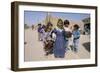 Group of Children in the Town of M'Hamid, Draa Valley, Morocco, North Africa, Africa-Jenny Pate-Framed Photographic Print