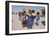 Group of Children in the Town of M'Hamid, Draa Valley, Morocco, North Africa, Africa-Jenny Pate-Framed Photographic Print