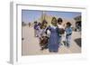 Group of Children in the Town of M'Hamid, Draa Valley, Morocco, North Africa, Africa-Jenny Pate-Framed Photographic Print