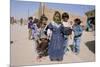 Group of Children in the Town of M'Hamid, Draa Valley, Morocco, North Africa, Africa-Jenny Pate-Mounted Photographic Print