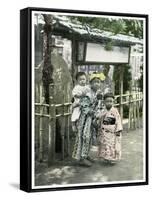 Group of Children, Japan, 1904-null-Framed Stretched Canvas