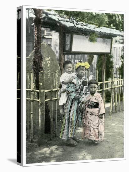 Group of Children, Japan, 1904-null-Stretched Canvas