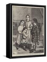 Group of Children of the Royal Caledonian Asylum-null-Framed Stretched Canvas