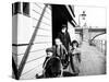 Group of Children on Waterloo Pier, London, C1905-null-Stretched Canvas