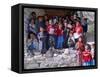 Group of Children Outside School, Gulmit, Upper Hunza Valley, Pakistan, Asia-Alison Wright-Framed Stretched Canvas