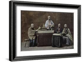 Group of Chinese Bonzes, Engraved and Printed by Gilot, 1896-null-Framed Giclee Print