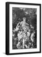 Group of Cupids. by Knesing. Reproduces a Painting by Hans Makart (1840-1884)-null-Framed Giclee Print