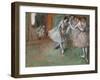 Group of dancers. Around 1898. Oil on paper maroufle on canvas.-Edgar Degas-Framed Giclee Print