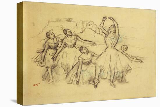 Group of Dancers, C.1890-95-Edgar Degas-Stretched Canvas