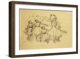 Group of Dancers, C.1890-95-Edgar Degas-Framed Giclee Print