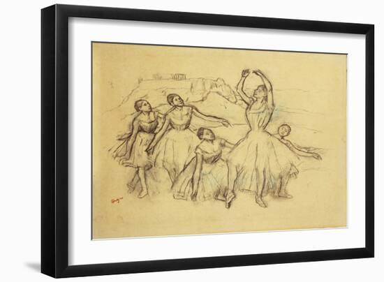 Group of Dancers, C.1890-95-Edgar Degas-Framed Giclee Print