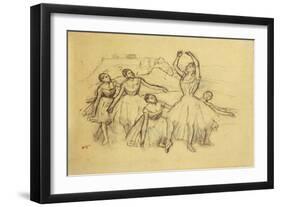 Group of Dancers, C.1890-95-Edgar Degas-Framed Giclee Print