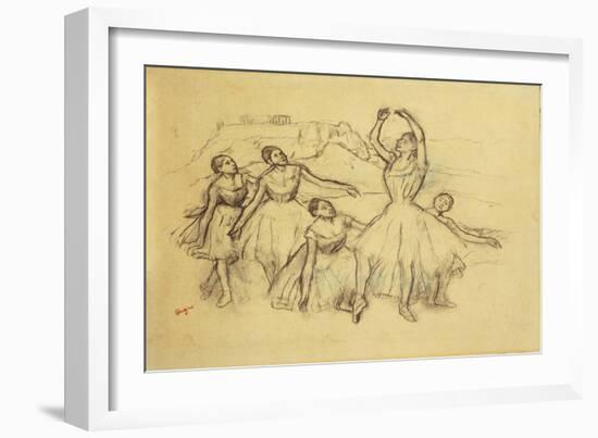 Group of Dancers, C.1890-95-Edgar Degas-Framed Giclee Print