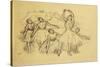 Group of Dancers, Groupe de Danseuses, c.1890-95-Edgar Degas-Stretched Canvas