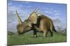 Group of Dinosaurs Grazing in a Grassy Field-Stocktrek Images-Mounted Art Print