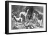 'Group of Dogs. From the engraving of St. Eustace, by A. Durer', c1500, (1906)-Albrecht Durer-Framed Giclee Print