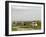 Group of Elephants and Landrover, Chobe National Park, Botswana, Africa-Peter Groenendijk-Framed Premium Photographic Print