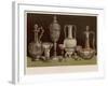 Group of Engraved and Coloured Glass by Messrs Pellatt and Co, London-null-Framed Giclee Print