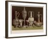 Group of Engraved and Coloured Glass by Messrs Pellatt and Co, London-null-Framed Giclee Print