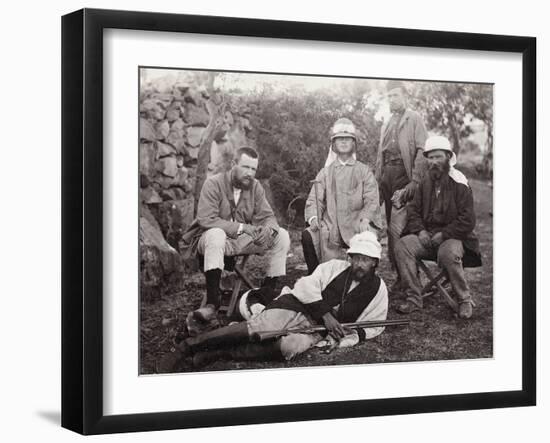 Group of Explorers, Judea District, Palestine, 1867-Corporal Henry Phillips-Framed Photographic Print