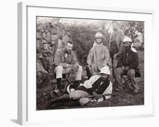 Group of Explorers, Judea District, Palestine, 1867-Corporal Henry Phillips-Framed Photographic Print