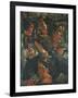 Group of Figures with Raised Hand; Figurengruppe Mit Erhobener Hand, 1941-Oskar Schlemmer-Framed Giclee Print