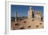 Group of Four Grotesque Chimneys on the Roof of La Pedrera (Casa Mila)-James Emmerson-Framed Photographic Print