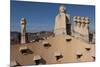 Group of Four Grotesque Chimneys on the Roof of La Pedrera (Casa Mila)-James Emmerson-Mounted Photographic Print