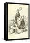 Group of French Children-null-Framed Stretched Canvas