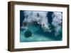 Group of Friends Having Fun by Jumping into Sea-Dudarev Mikhail-Framed Photographic Print