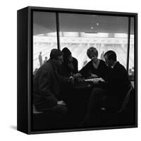 Group of Friends on a Night Out at Silver Blades Bowling Alley, Sheffield, South Yorkshire, 1964-Michael Walters-Framed Stretched Canvas