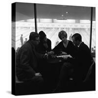 Group of Friends on a Night Out at Silver Blades Bowling Alley, Sheffield, South Yorkshire, 1964-Michael Walters-Stretched Canvas