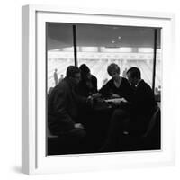 Group of Friends on a Night Out at Silver Blades Bowling Alley, Sheffield, South Yorkshire, 1964-Michael Walters-Framed Photographic Print