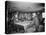 Group of Gentlemen Playing Pool at Billiards Hall Photograph-Lantern Press-Stretched Canvas