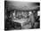 Group of Gentlemen Playing Pool at Billiards Hall Photograph-Lantern Press-Stretched Canvas