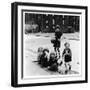 Group of Girls in an East Glasgow Street, Scotland-Henry Grant-Framed Photographic Print