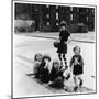 Group of Girls in an East Glasgow Street, Scotland-Henry Grant-Mounted Photographic Print
