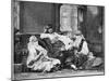 Group of Girls of the Harem, Port Said-null-Mounted Photographic Print