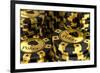 Group of Gold Poker Chips-null-Framed Premium Giclee Print