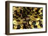 Group of Gold Poker Chips-null-Framed Art Print