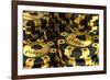 Group of Gold Poker Chips-null-Framed Art Print