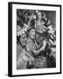 Group of Grandmotherly Residents Playing on Kitchenware Instruments for Friends-Lisa Larsen-Framed Photographic Print